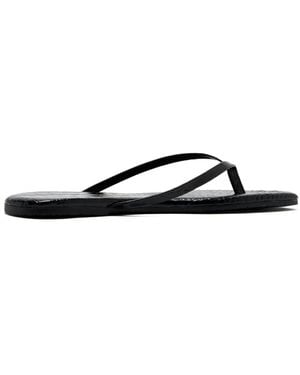 TKEES Lily Square-Toe Sandals - Black