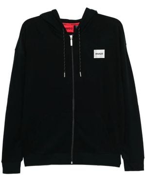 HUGO Logo-Printed Sweatshirt - Black