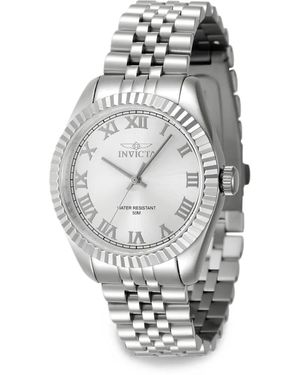 INVICTA WATCH Specialty 36Mm Fluted Bezel Watch - White