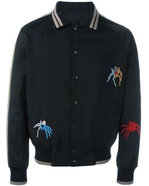 Lanvin Spider Embroidery Baseball Jacket - Blue