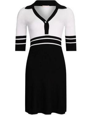 Liu Jo Striped Mini Dress - Black