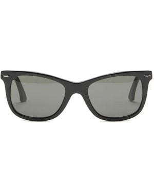 Acne Studios Logo-Detail Square-Frame Sunglasses - Grey