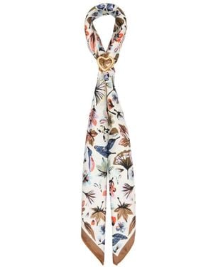 Bimba Y Lola Foulard À Fleurs - White