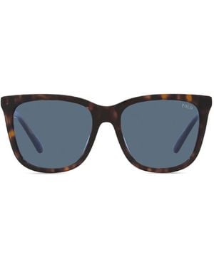 Polo Ralph Lauren Ph4201U Rectangle-Frame Sunglasses - Blue