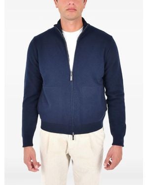 Drumohr Zip-Fastening Cardigan - Blue