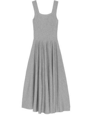 KHAITE Jodie Midi Dress - Gray