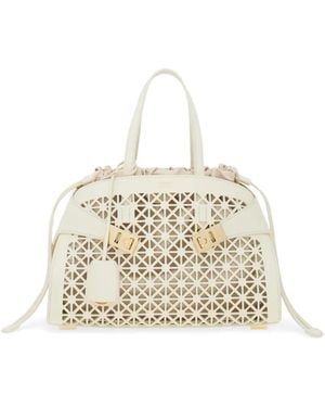 Ferragamo Hug Handbag (M) - White