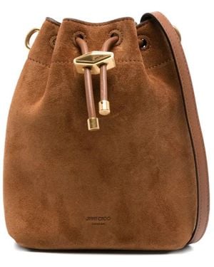 Jimmy Choo Bolso bombonera Cinch mini - Marrón