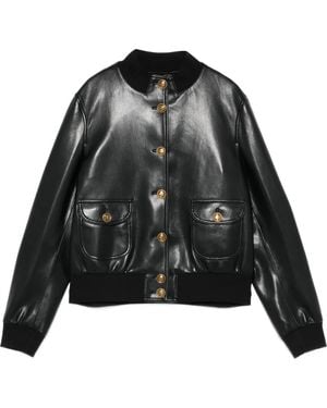 Twinset Button-Fastening Pocket Jacket - Black