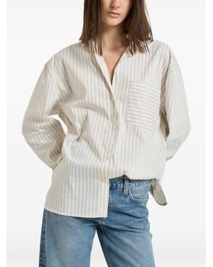 IRO Striped Chest-Pocket Shirt - Natural