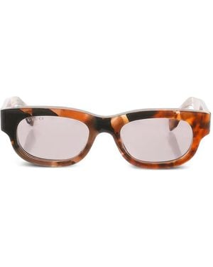 Gucci Rectangle Tortoiseshell Sunglasses - Brown