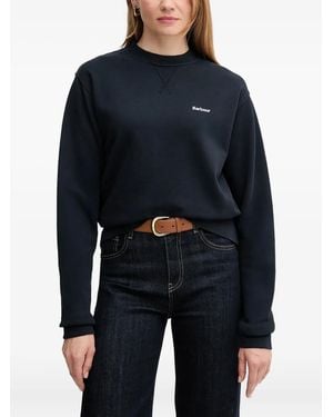 Barbour Logo Crew-Neck Sweatshirt - Blue