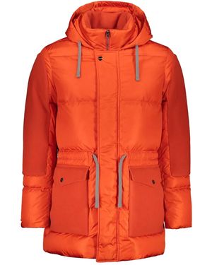 Herno Gefütterte Kapuzenjacke - Orange
