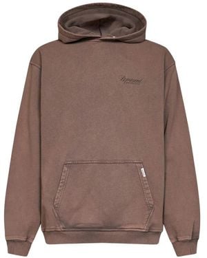 Represent Owners' Club Logo-Print Hoodie - Brown