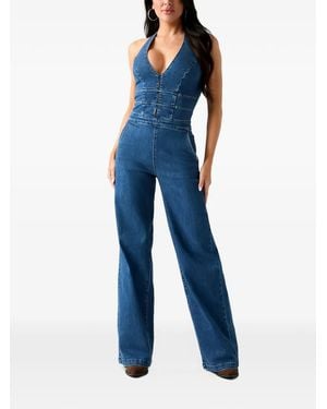 Guess Neckholder-Jumpsuit - Blau