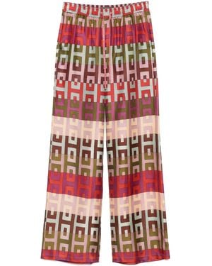 Lorena Antoniazzi Hose Aus Seide - Rot