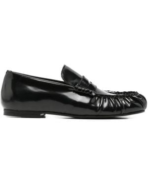 Alohas Aven Leather Loafers - Black