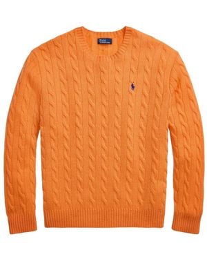Polo Ralph Lauren Maglione Con Lavorazione Intrecciata - Arancione