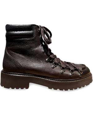 Calce Bottines À Lacets - Noir