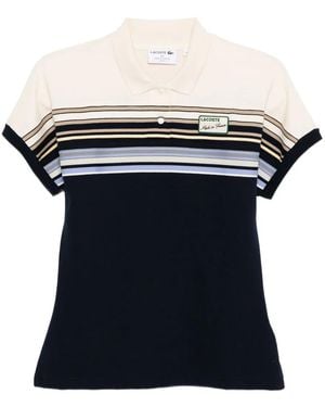 Lacoste Striped Polo Shirt - Black