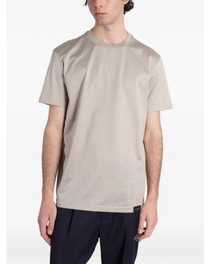 Low Brand Logo-Patch T-Shirt - Grey