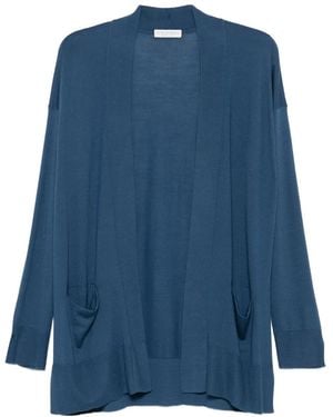 Le Tricot Perugia Pocket Cardigan - Blue