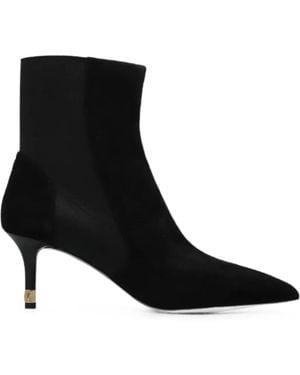 Furla Aria Suede-Panelled Ankle Boots - Black