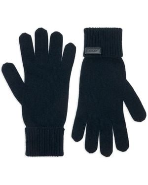 Bally Logo-Patch Gloves - Blue