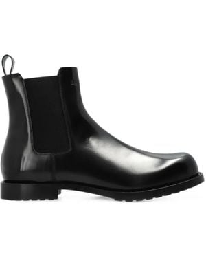 Balenciaga Leather Chelsea Boots - Black