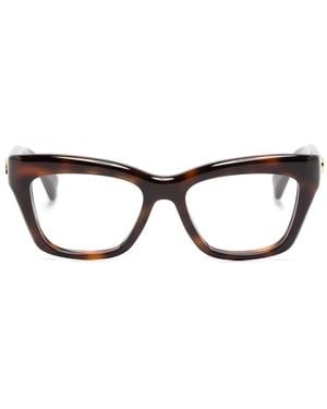 Gucci Brille Mit Cat-Eye-Gestell - Braun