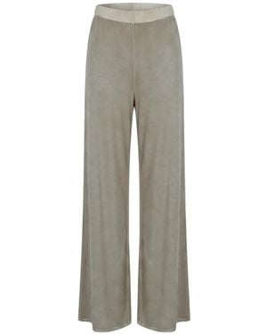 Avant Toi Faded-Effect Palazzo Trousers - Grey