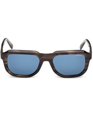 GUESS EYEWEAR Square-Frame Tinted Sunglasses - Blue