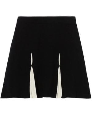 Claudie Pierlot Short Knitted Skirt - Black