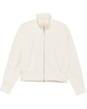 Paloma Wool High-Neck Bomber Jacket - White