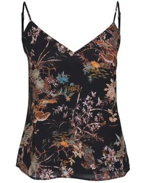 L'Agence Silk Top - Black