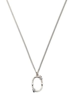 Emanuele Bicocchi Alphabet Pendant Necklace - Metallic