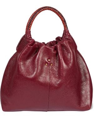 Jérôme Dreyfuss Gordi M Tote Bag mit geflochtenem Henkel - Rot