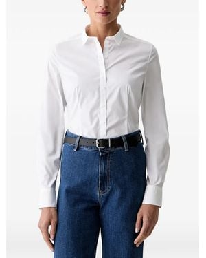 Marc O' Polo Chemise À Manches Longues Et Logo Brodé - White
