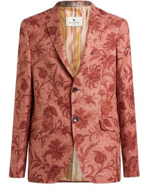 Etro Single-Breasted Blazer - Pink