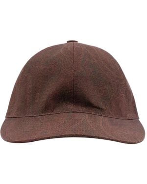 Etro Paisley-Print Baseball Cap - Brown