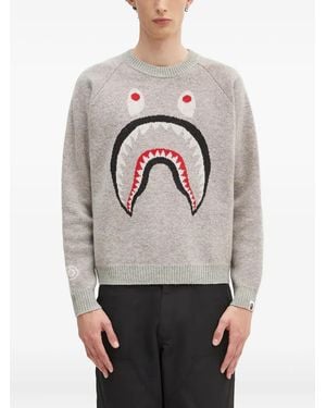 A Bathing Ape Maglione Shark - Grigio