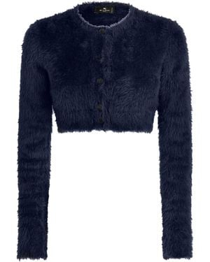 Etro Cardigan Crop - Blu