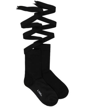 Yohji Yamamoto Lace-Up Socks - Black
