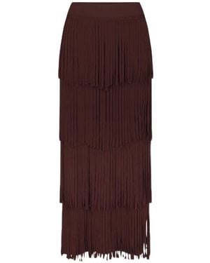 Simon Miller Za Za Fringe Midi Skirt - Purple