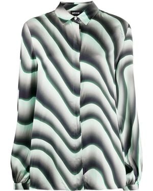 Just Cavalli Illusional Print Shirt - Green