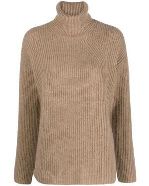 P.A.R.O.S.H. Jersey Con Cuello Alto - Marrón