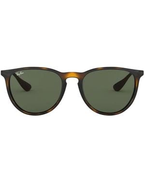 Ray-Ban Erika Round-Frame Sunglasses - Green