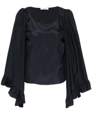 Dorothee Schumacher Playful Volumes Ruffled Blouse - Blue