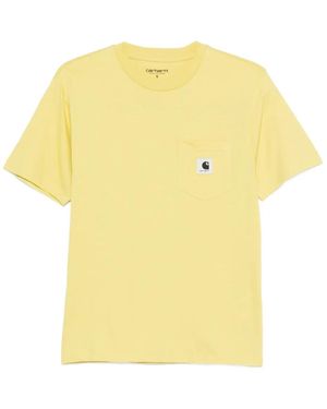 Carhartt ロゴ Tシャツ - イエロー
