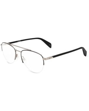 Rag & Bone Pilot-Frame Glasses - Metallic